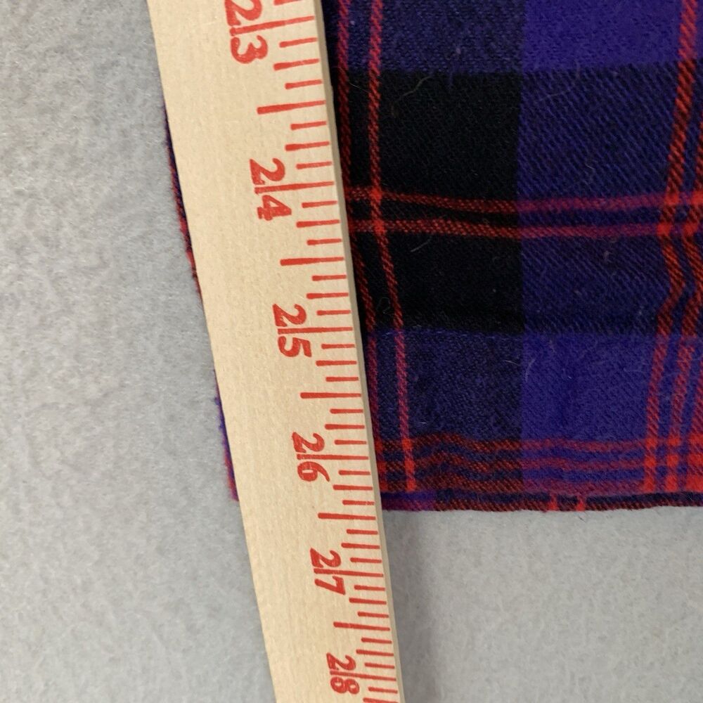 LL Bean Pajama Set Women XL Purple Plaid Flannel Comfy Cozy Cabin Sleep - Picture 8 of 10